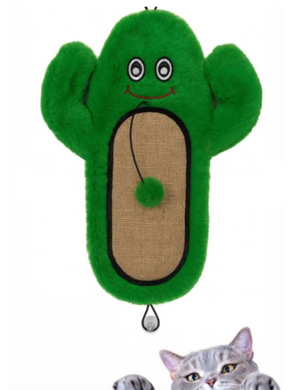 Jucărie pentru pisici, Paws &amp; Whiskers, Miyav 1018, ȚESĂTURĂ 100% BUMBAC, Verde - imagine 3